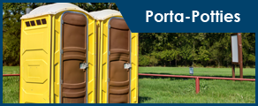 Yellow Porta-Potties - Porta-Potty Rentals
